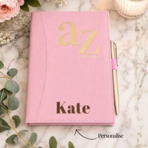 Personalised A5 Blush Address Book & Pen
