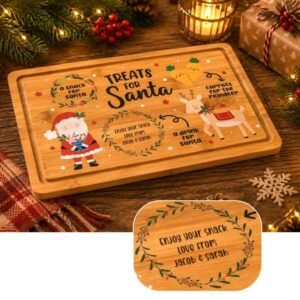 Personalised Christmas Eve Santa Treat Board Personalised Christmas Eve Santa Treat Board