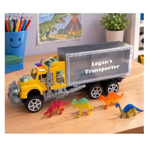 Personalised Dinosaur Transporter Toy
