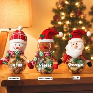 Personalised Snowman Christmas Treat Jar Personalised Snowman Christmas Treat Jar