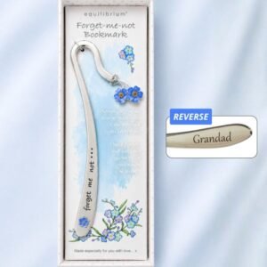 Personalised Forget-Me-Not Metal Bookmark Personalised Forget-Me-Not Metal Bookmark