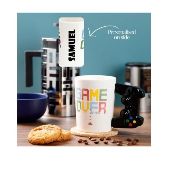 Personalised Game Over Gamer Mug – 400ml Personalised Game Over Gamer Mug – 400ml