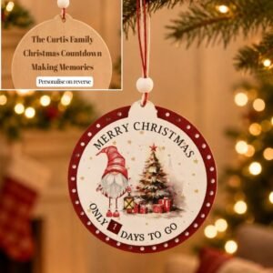 Personalised Hanging Gonk Christmas Countdown Personalised Hanging Gonk Christmas Countdown