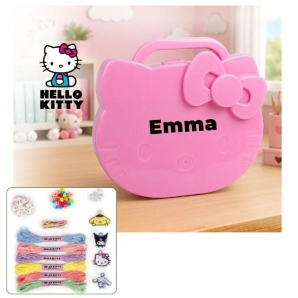 Personalised Hello Kitty Jewellery Craft Case Personalised Hello Kitty Jewellery Craft Case