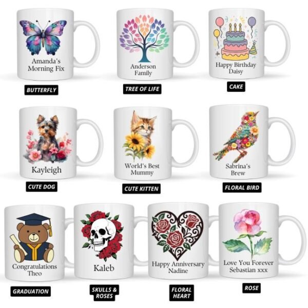 Personalised Printed Ceramic Mug – 300ml Personalised Printed Ceramic Mug – 300ml
