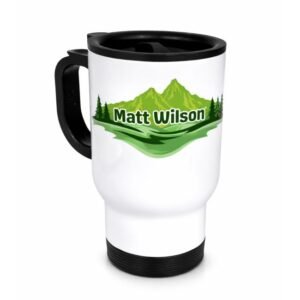 Personalised Stainless Steel Travel Mug – 400ml Personalised Stainless Steel Travel Mug – 400ml