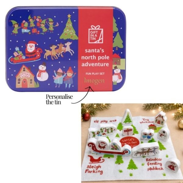 Personalised Santa’s Adventure Story Set in a Tin