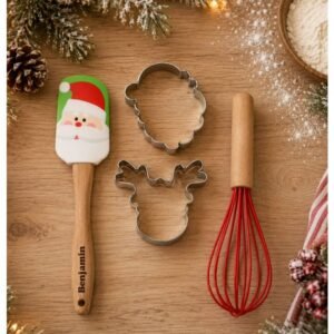 Personalised 4-Piece Santa Christmas Baking Set Personalised 4-Piece Santa Christmas Baking Set