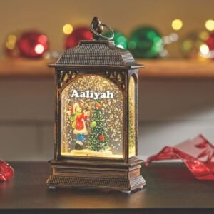 Personalised TreeDecor SnowSwirl Lantern Personalised TreeDecor SnowSwirl Lantern