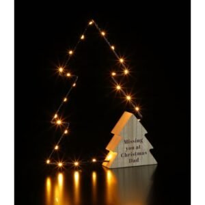 Personalised Christmas Tree Wire LED Light