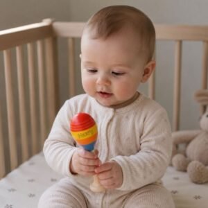Personalised Wooden Stand-Up Maraca