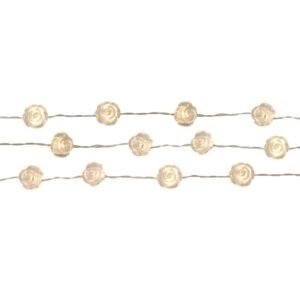 20 Warm White LED Rose String Lights 20 Warm White LED Rose String Lights