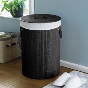 Bamboo Laundry Hamper – Charcoal