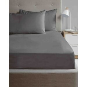Microfibre Fitted Sheet King Size - Charcoal Microfibre Fitted Sheet King Size - Charcoal