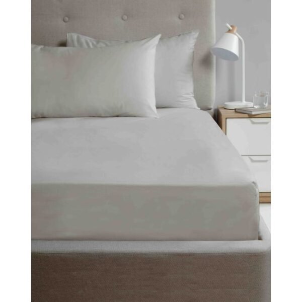 Microfibre Fitted Sheet Single - Grey Microfibre Fitted Sheet Single - Grey