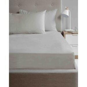 Microfibre Fitted Sheet Double - Grey Microfibre Fitted Sheet Double - Grey