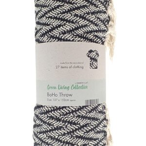 Boho Design Throw – Charcoal