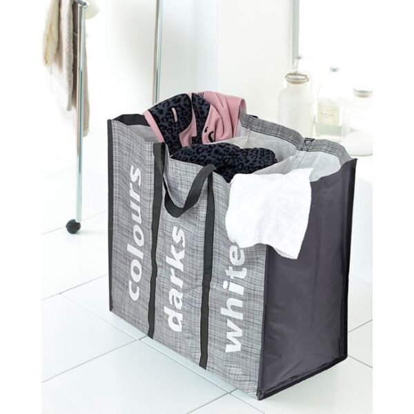 3-Section Folding Laundry Bag
