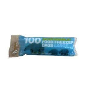 Degradable Food Freezer Bags Large (Pack of 100)