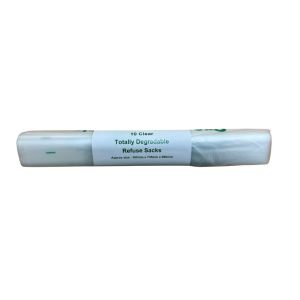 Degradable Clear Refuse Sacks (Pack of 10)