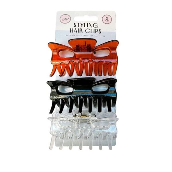 Hair Styling Clips - Pack of 3