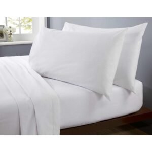 Microfibre Sheet Set Double - White Microfibre Sheet Set Double - White