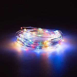 200 Micro LED Solar Lights - Multicolour