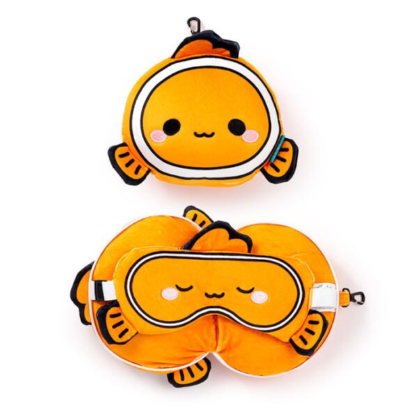 2in1 Travel Pillow & Eye Mask – Clownfish