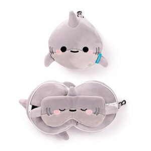 2in1 Travel Pillow & Eye Mask – Shark
