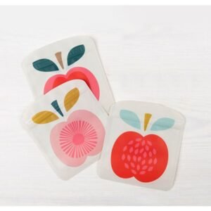 Reusable Snack Bags - Vintage Apple Reusable Snack Bags - Vintage Apple