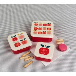 Reusable Snack Boxes - Vintage Apple Reusable Snack Boxes - Vintage Apple