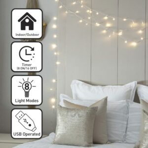 Timer String Lights - Warm White 200 Timer String Lights - Warm White 200