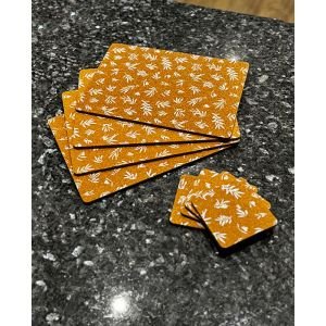 Floral Cork Placemats 4pk Floral Cork Placemats 4pk
