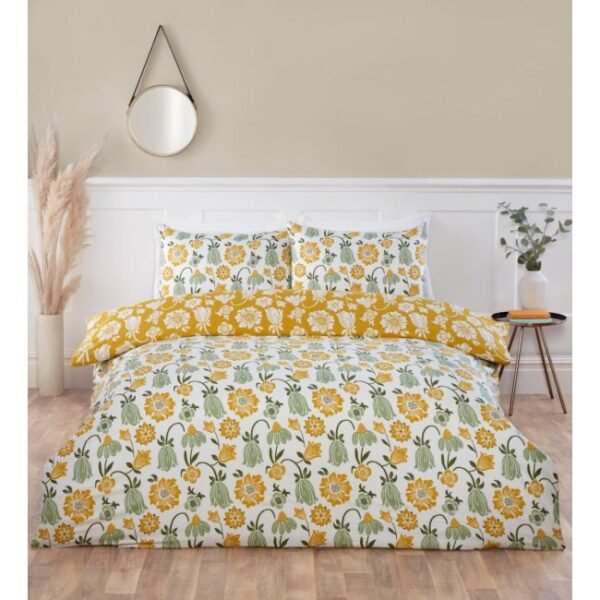 Victorian Bloom Green & Ochre - Single