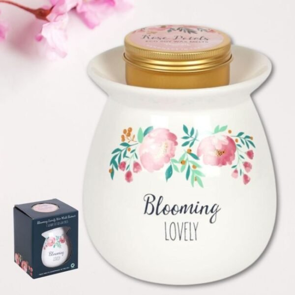 Blooming Lovely Wax Melt Burner Gift Set Blooming Lovely Wax Melt Burner Gift Set