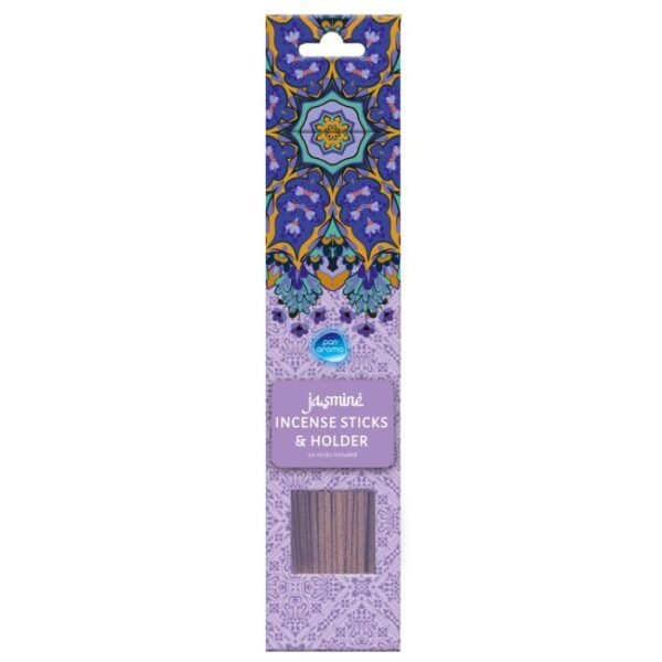 Incense Holder & Jasmine Sticks - Pack of 40