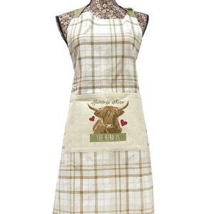 Highland Herd Cotton Apron