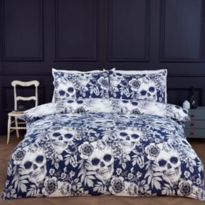 Gothic Floral Skulls - Double