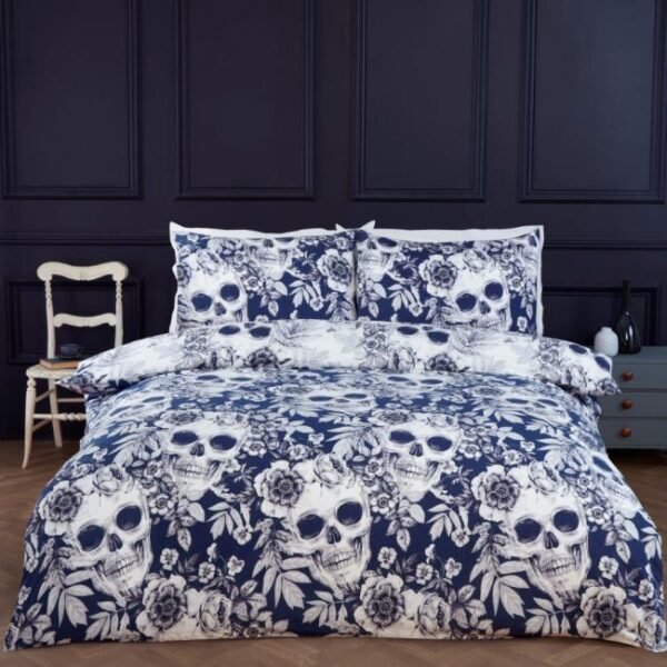 Gothic Floral Skulls - Double Gothic Floral Skulls - Double