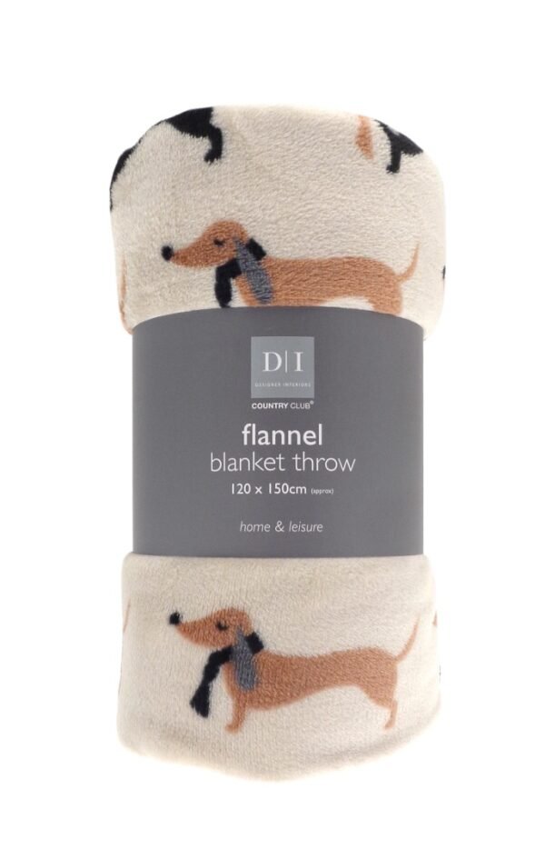 Super-Soft Dachshund Blanket
