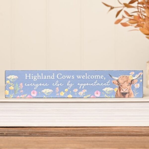 Highland Cow Mantle Plaque Highland Cow Mantle Plaque