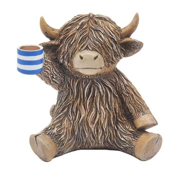 Highland Cow with a Cuppa Highland Cow with a Cuppa