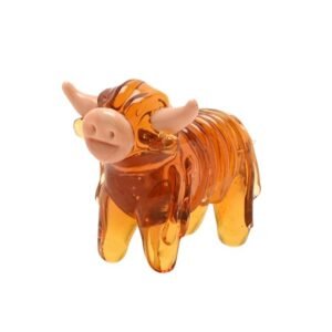 Objets D'Art Glass Figurine - Highland Cow Objets D'Art Glass Figurine - Highland Cow