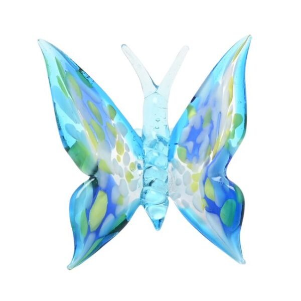 Objets D'Art Glass Figurine - Blue Butterfly