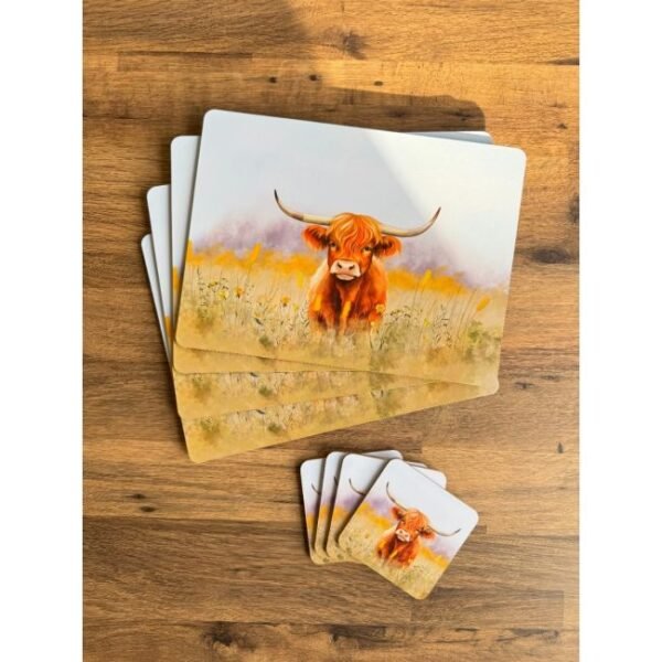 Highland Cow Placemat & Coaster Offer