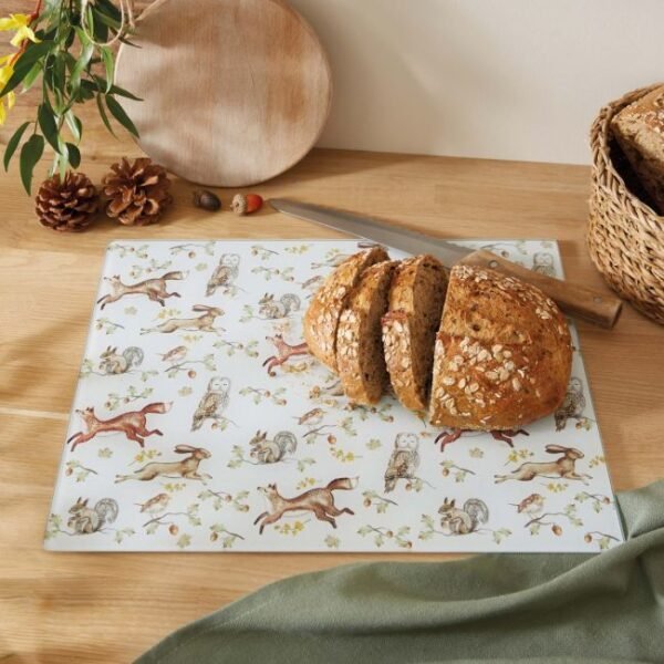 Glass Worktop Saver - Forest Fable