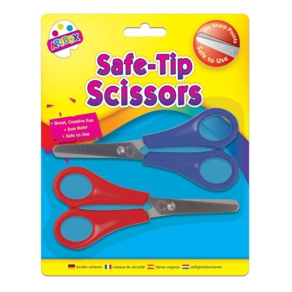 Children's Safety Scissors – 2 Pack
