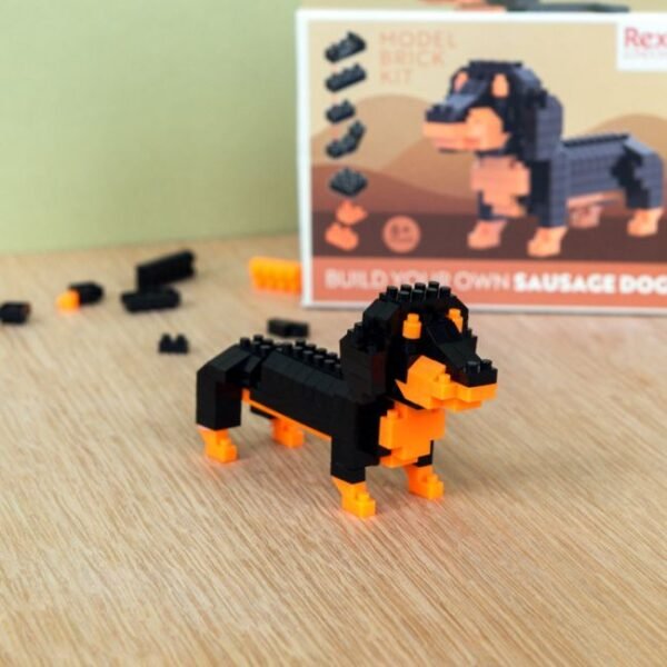 Sausage Dog Mini Brick Kit – 128 Pieces