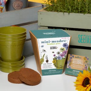 Mini-Meadow Bamboo Pots Pack of 3 Mini-Meadow Bamboo Pots Pack of 3
