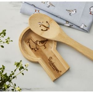 Bamboo Spoon Rest - Coastal Birds